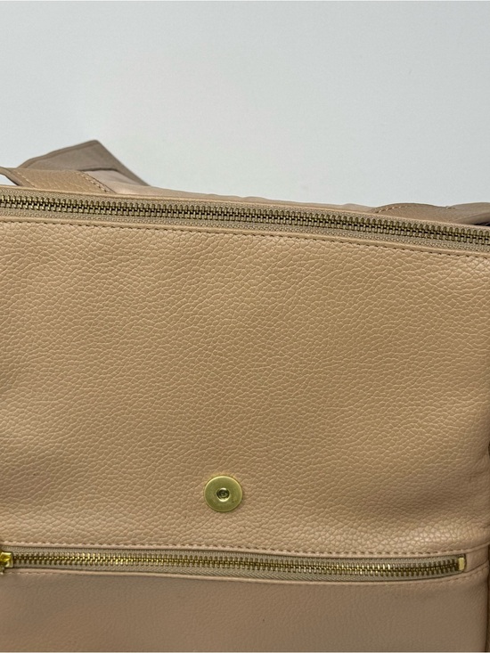 Freshly Picked Classic Diaper Bag Backpack Vegan Leather Nude Beige Large main image 6